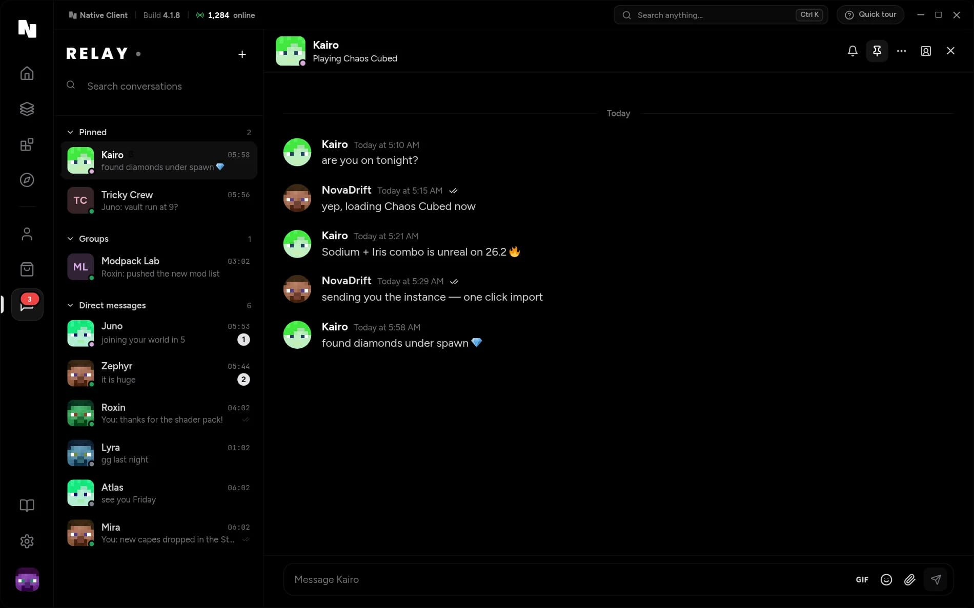 Your friends. Right in the launcher.
